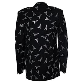 Balenciaga-Balenciaga, crystal Eiffel Tower blazer-Black