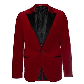 Lanvin, Blazer de terciopelo rojo Roja