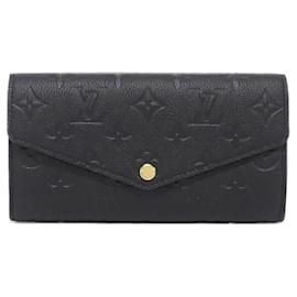 Louis Vuitton-Louis Vuitton Monogram Empreinte Portefeuille Sarah Wallet-Black
