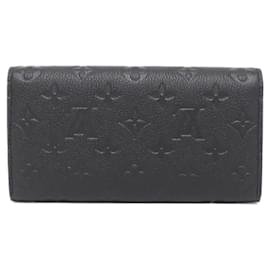 Louis Vuitton-Louis Vuitton Monogram Empreinte Portefeuille Sarah Wallet-Black
