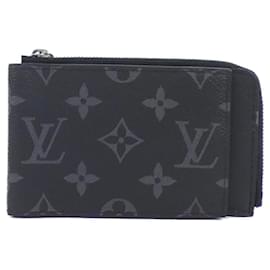 Louis Vuitton-Louis Vuitton Monogram Eclipse Coin Purse-Black