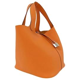 Hermès-Sac à main Hermes Picotin Lock MM-Rouge