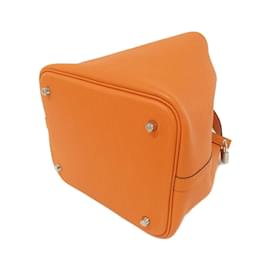 Hermès-Sac à main Hermes Picotin Lock MM-Rouge