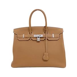 Hermès-Sac à main Hermès Birkin 35 cm-Doré