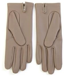 Hermès-Gants Hermes Bastille en gris Etoupe-Taupe