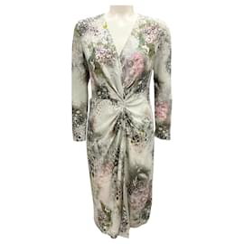 Autre Marque-St. John Mint / Olive Green Multi Pre-Fall 2012 Silk Dress-Multiple colors
