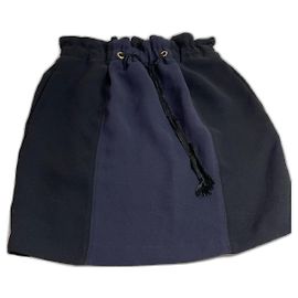 Falda Sandro Negra Azul Marino Negro Azul marino
