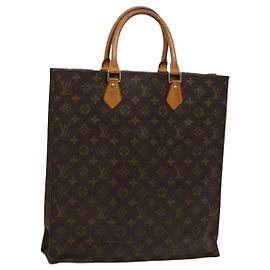 LOUIS VUITTON Sac Plat Monogram Sac à Main M51140 LV Auth yk17959 Monogramme