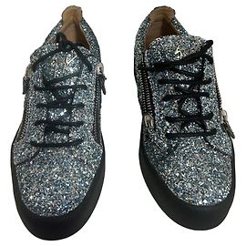 Baskets Giuseppe Zanotti Glitter Bleu