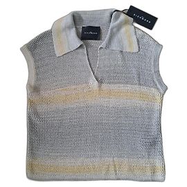 Top John Richmond de algodão cinza Cinza