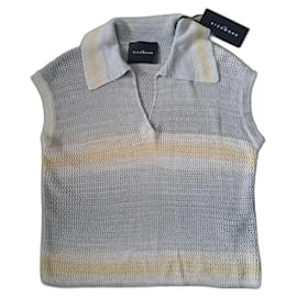 Top John Richmond de algodón gris Gris