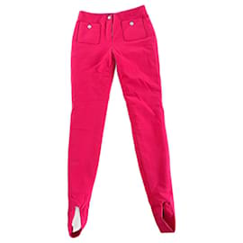 Chanel Raspberry Pink Ski Pants Polyester Size 36 Pink