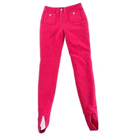 Chanel Skihose Himbeerpink Polyester Größe 36 Pink