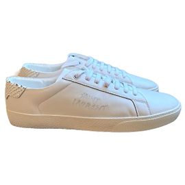 Saint Laurent Court Classic Weiß