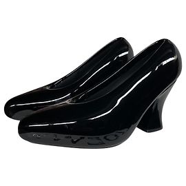 Loewe Lequered Foam Heels Black