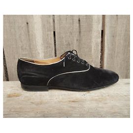 Joseph Fenestrier Richelieu in suede nero Nero