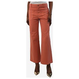 Chloé Jeans coral con bolsillo frontal - talla UK 8 Rosa
