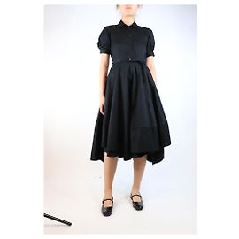 Marc by Marc Jacobs Schwarzes Midikleid mit Gürtel - Größe S Schwarz