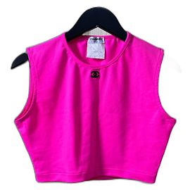 Chanel Pink Polyamide Top Pink