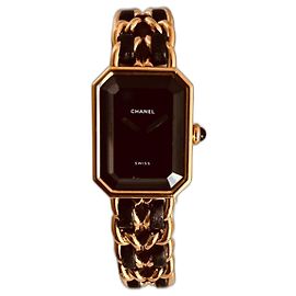 Orologio Chanel Première M placcato oro D'oro