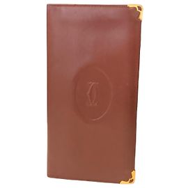CARTIER vintage wallet Dark red