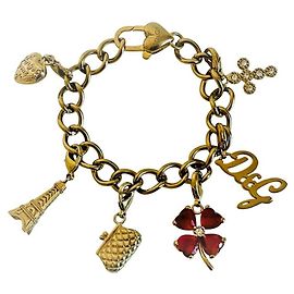RARO bracciale DOLCE & GABBANA dorato quadrifoglio D'oro