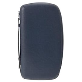 Louis Vuitton-Louis Vuitton Taiga Long Bill Wallet-Blue