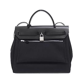 Hermès-Sac à main Hermes Airbag Zip PM-Noir