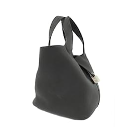 Hermès-Sac à main Hermes Picotin Lock MM-Noir