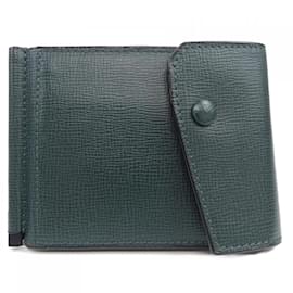 Valextra-Valextra Green Bi-Fold Wallet-Green