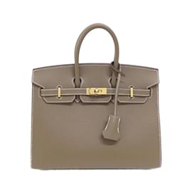Hermès-Sac à main Hermès Birkin 25 cm-Taupe