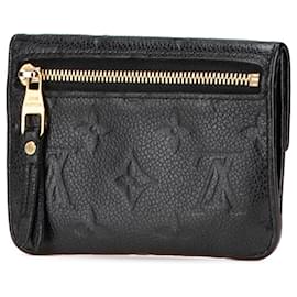 Louis Vuitton-Louis Vuitton Black Monogram Empreinte Key Pouch-Black