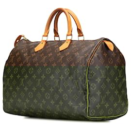 Louis Vuitton-Louis Vuitton Brown Monogram Speedy 40-Brown