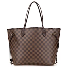 Louis Vuitton-Louis Vuitton Brown Damier Ebene Neverfull MM-Brown