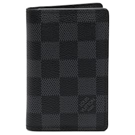 Louis Vuitton-Louis Vuitton Black Damier Graphite Pocket Organizer-Black