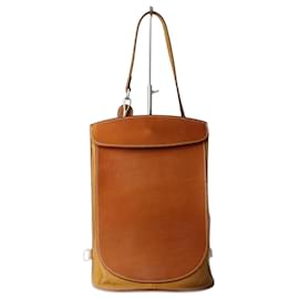 Hermès-Sacoche Pool Cell en cuir d'Hermès-Marron
