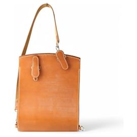 Hermès-Sacoche Pool Cell en cuir d'Hermès-Marron