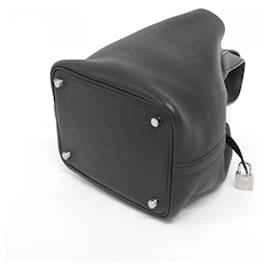 Hermès-Sac à main Hermes Picotin Lock PM-Noir