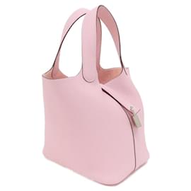 Hermès-Sac à main Hermes Picotin Lock PM-Rose