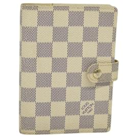 Louis Vuitton-LOUIS VUITTON Damier Azur Agenda PM Day Planner Cover R20706 LV Auth ki5735-Other