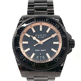 Gucci-Gucci Dive YA136213 Men's Wristwatch-Black