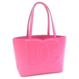 Dolce & Gabbana Pink Leather Tote Bag Pink