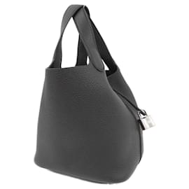 Hermès-Sac à main Hermes Picotin Lock PM-Noir