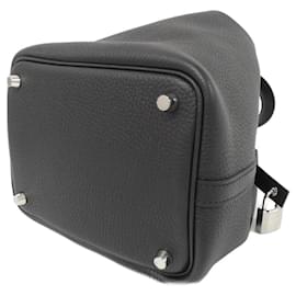 Hermès-Sac à main Hermes Picotin Lock PM-Noir