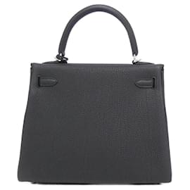 Hermès-Sac à main Hermes Kelly 25 cm-Noir