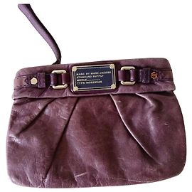 Marc Jacobs Clutch de couro roxo Outro