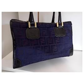 Fendi-citrouille de Boston-Noir,Bleu Marine,Bleu foncé