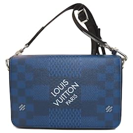 Louis Vuitton-Sac à épaule Studio 3D N50026 de Louis Vuitton-Bleu