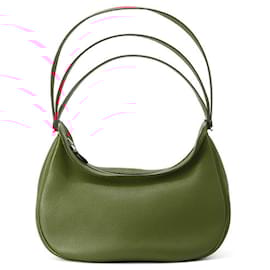 Hermès-Sac à épaule Hermès Caporal Rouge Kazak Togo-Rouge