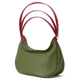Hermès-Hermes Caporal Rouge Kazak Togo Shoulder Bag-Red
